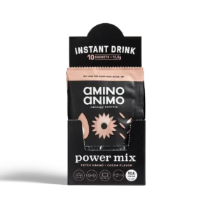 AMINO ANIMO power mix cocoa organic protein travel kit - 12,5g - 10pcs