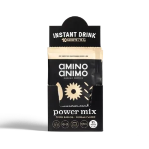 AMINO ANIMO power mix vanilla organic protein travel kit - 12,5g - 10pcs