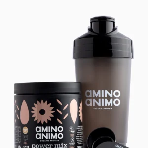Power Mix Cocoa Protein + Protein Shaker by AMINO ANIMO