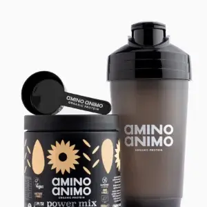 Power Mix Vanilla Protein + Protein Shaker by AMINO ANIMO